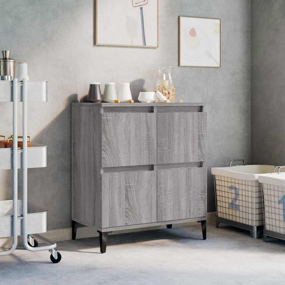 vidaXL Sideboard Grau Sonoma 60x35x70 cm Holzwerkstoff