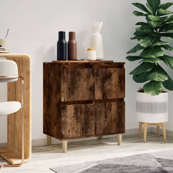 vidaXL Sideboard Räuchereiche 60x35x70 cm Holzwerkstoff