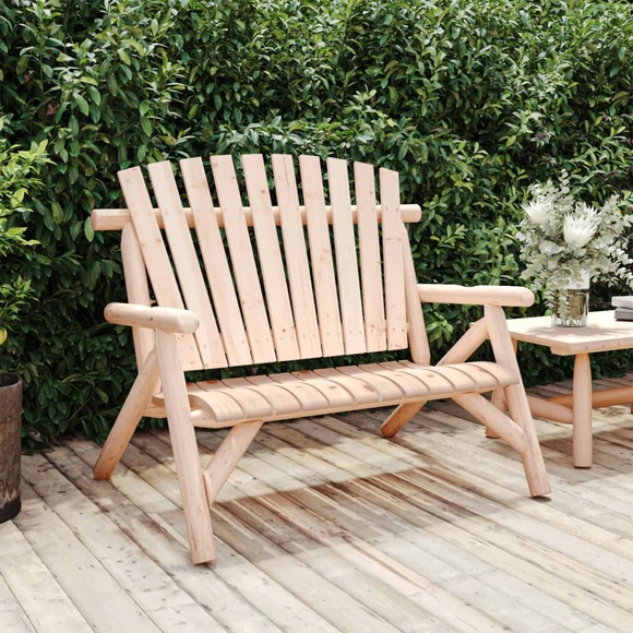 vidaXL Gartenbank 2-Sitzer 119x85x98 cm Massivholz Fichte