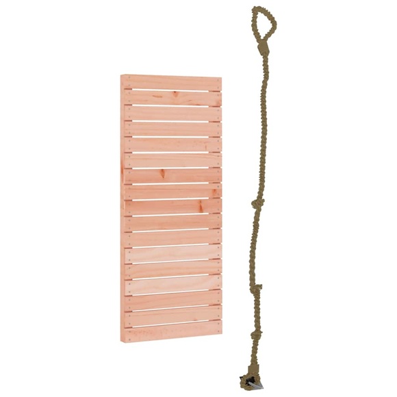 vidaXL Klettersteg mit Seil 44,5x5x108 cm Massivholz Douglasie