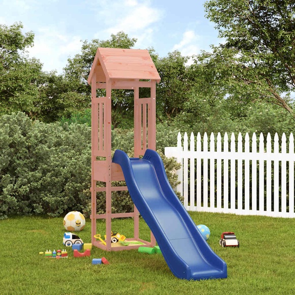 vidaXL Spielturm mit Rutsche Massivholz Douglasie