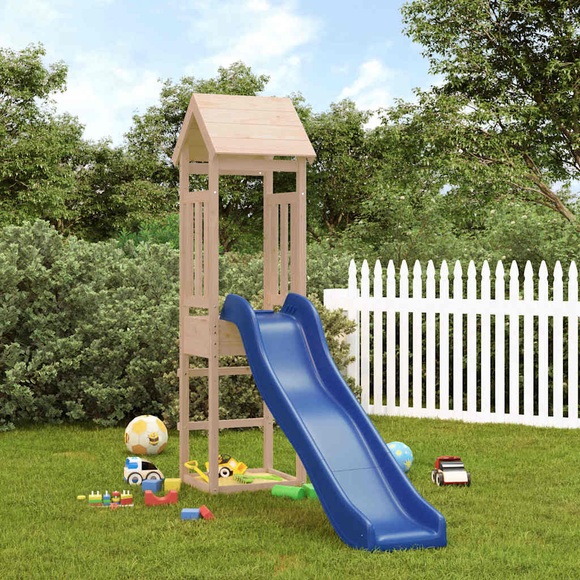 vidaXL Spielturm mit Rutsche Massivholz Kiefer