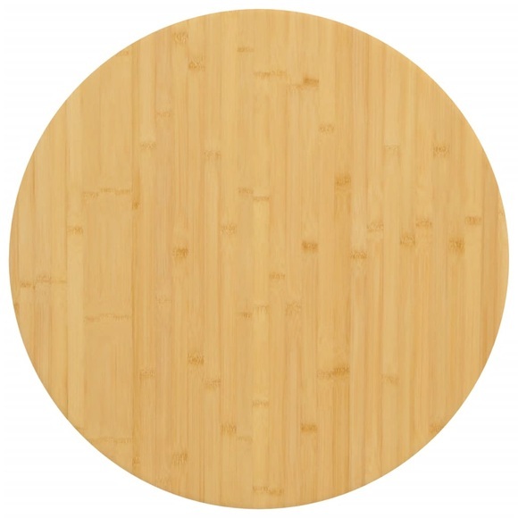 vidaXL Tischplatte Ø90x2,5 cm Bambus