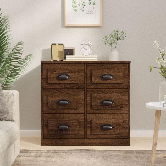 vidaXL Sideboard Braun Eichen-Optik 70x35,5x67,5 cm Holzwerkstoff