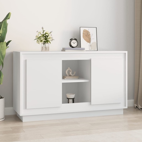 vidaXL Sideboard Weiß 102x35x60 cm Holzwerkstoff