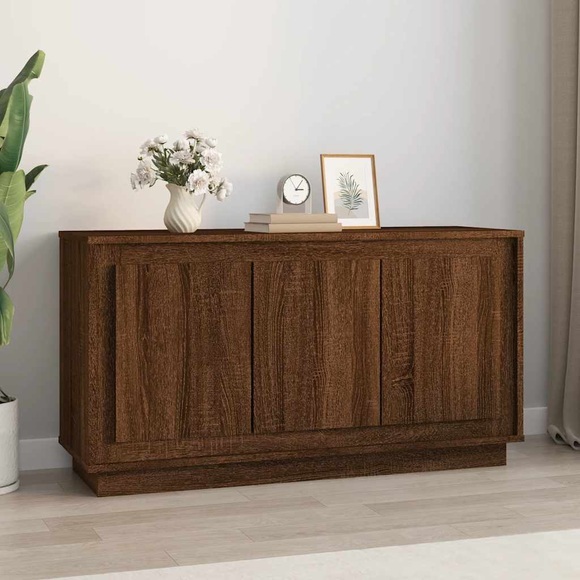 vidaXL Sideboard Braun Eichen-Optik 102x35x55 cm Holzwerkstoff