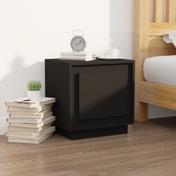 vidaXL Nachttisch Schwarz 44x35x45 cm Holzwerkstoff