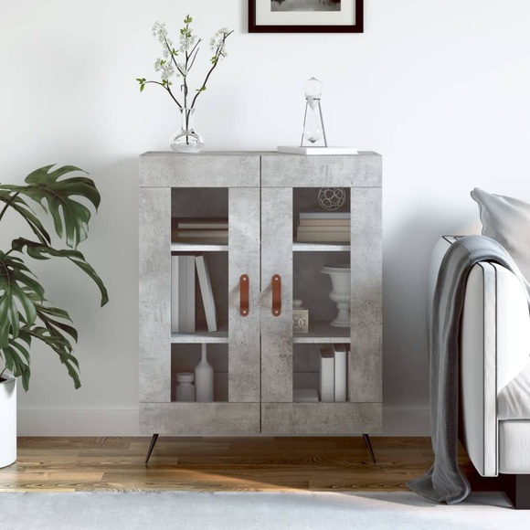 vidaXL Sideboard Betongrau 69,5x34x90 cm Holzwerkstoff