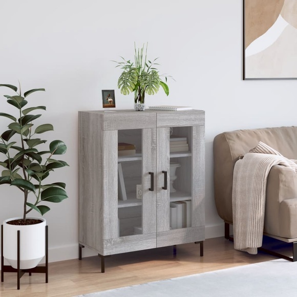 vidaXL Sideboard Grau Sonoma 69,5x34x90 cm Holzwerkstoff