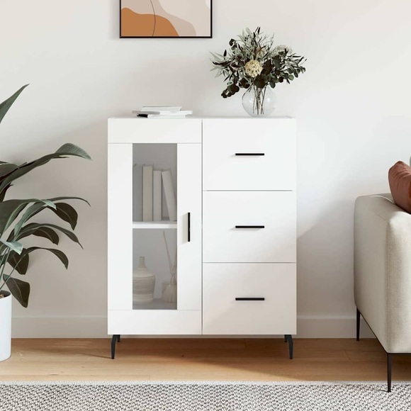 vidaXL Sideboard Weiß 69,5x34x90 cm Holzwerkstoff