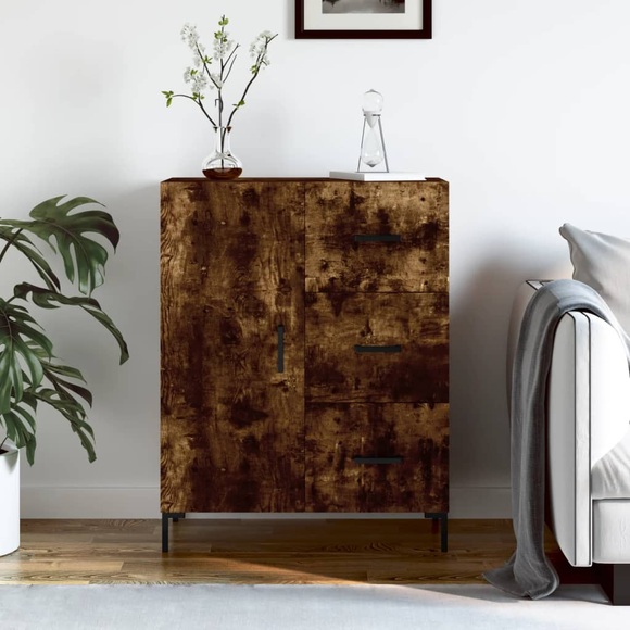 vidaXL Sideboard Räuchereiche 69,5x34x90 cm Holzwerkstoff