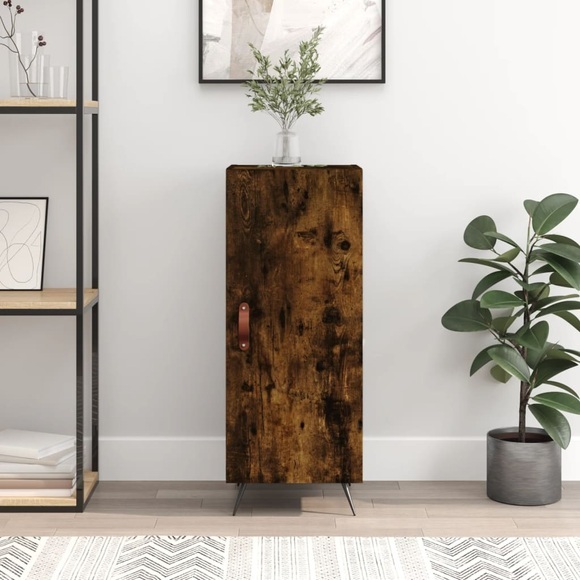 vidaXL Sideboard Räuchereiche 34,5x34x90 cm Holzwerkstoff