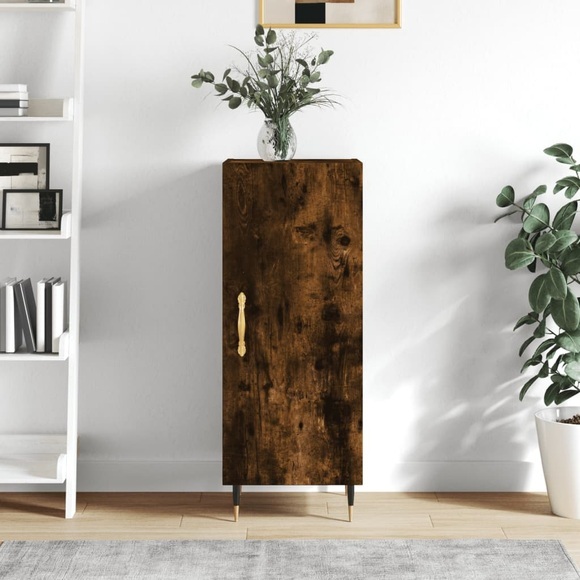 vidaXL Sideboard Räuchereiche 34,5x34x90 cm Holzwerkstoff