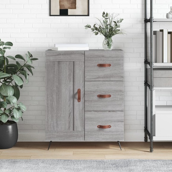 vidaXL Sideboard Grau Sonoma 69,5x34x90 cm Holzwerkstoff