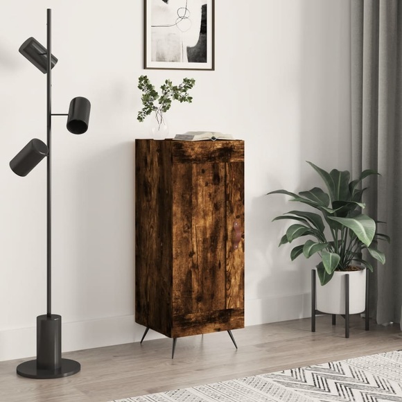 vidaXL Sideboard Räuchereiche 34,5x34x90 cm Holzwerkstoff