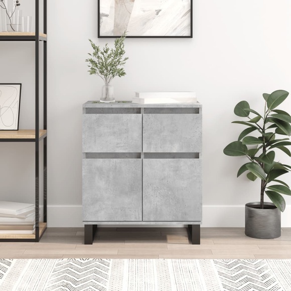 vidaXL Sideboard Betongrau 60x35x70 cm Holzwerkstoff