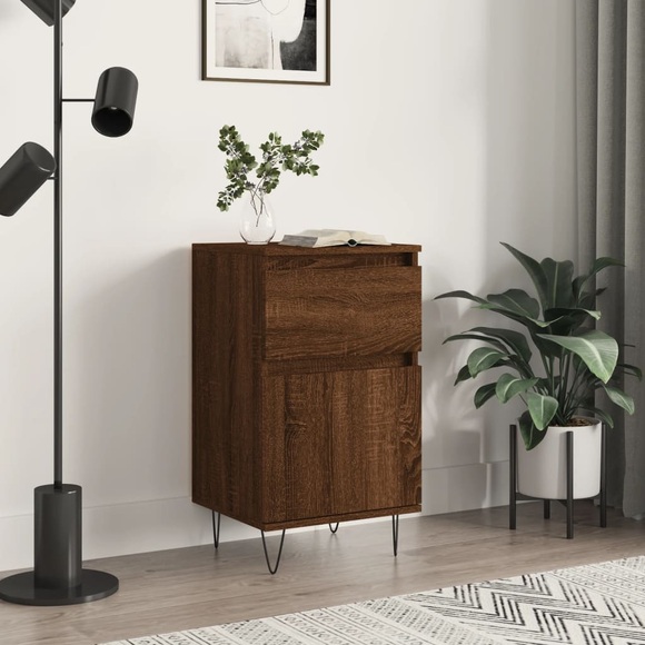 vidaXL Sideboard Braun Eichen-Optik 40x35x70 cm Holzwerkstoff