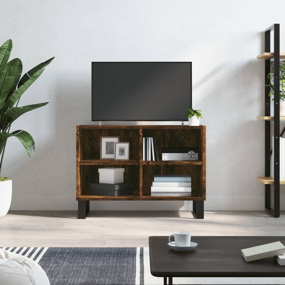 vidaXL TV-Schrank Räuchereiche 69,5x30x50 cm Holzwerkstoff
