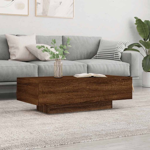 vidaXL Couchtisch Braun Eichen-Optik 100x49,5x31 cm Holzwerkstoff