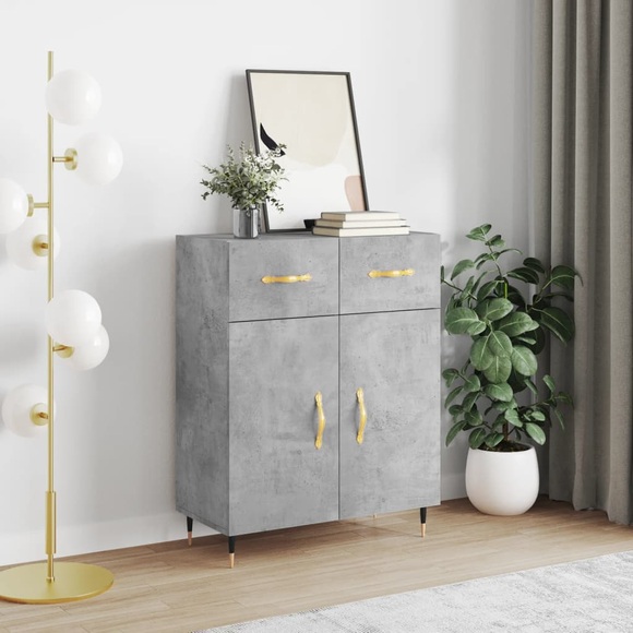 vidaXL Sideboard Betongrau 69,5x34x90 cm Holzwerkstoff