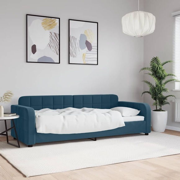 vidaXL Tagesbett Blau 80x200 cm Samt