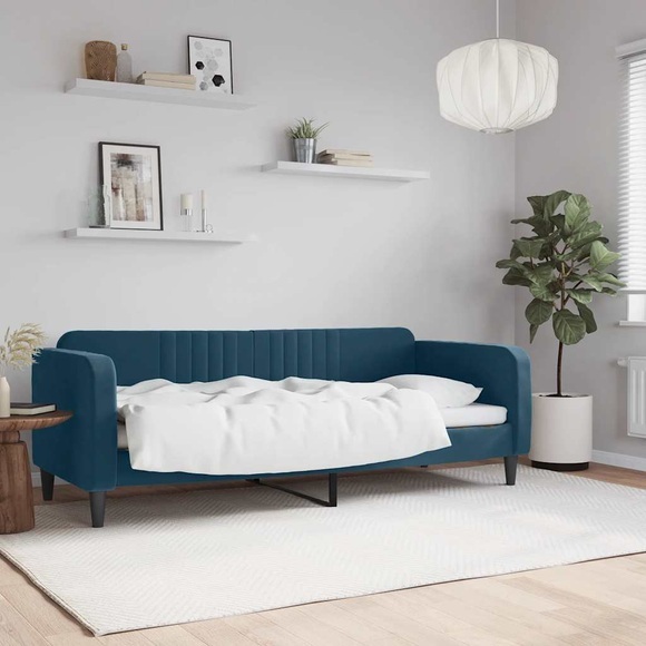 vidaXL Tagesbett Blau 80x200 cm Samt