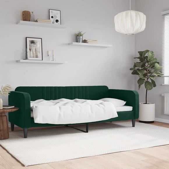 vidaXL Tagesbett Dunkelgrün 80x200 cm Samt