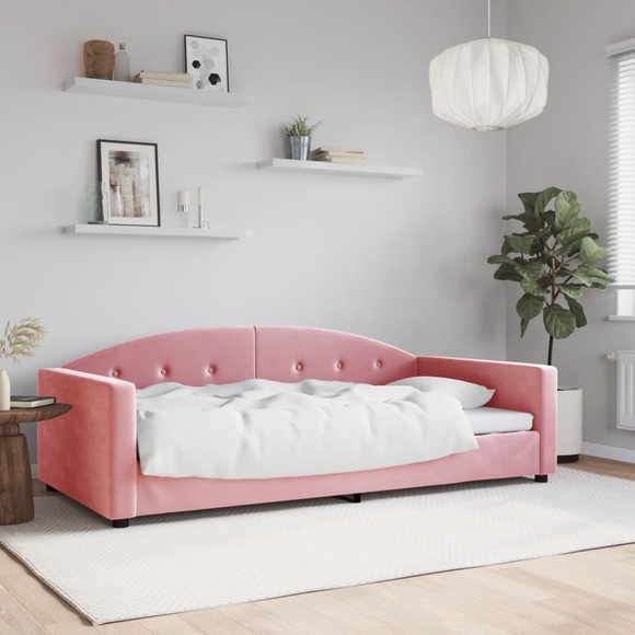 vidaXL Tagesbett Rosa 100x200 cm Samt