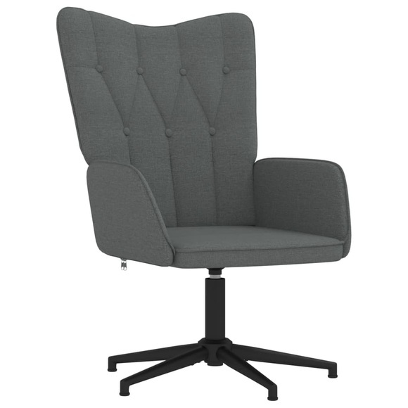 vidaXL Relaxsessel 62x67x97,5 cm Dunkelgrau Stoff