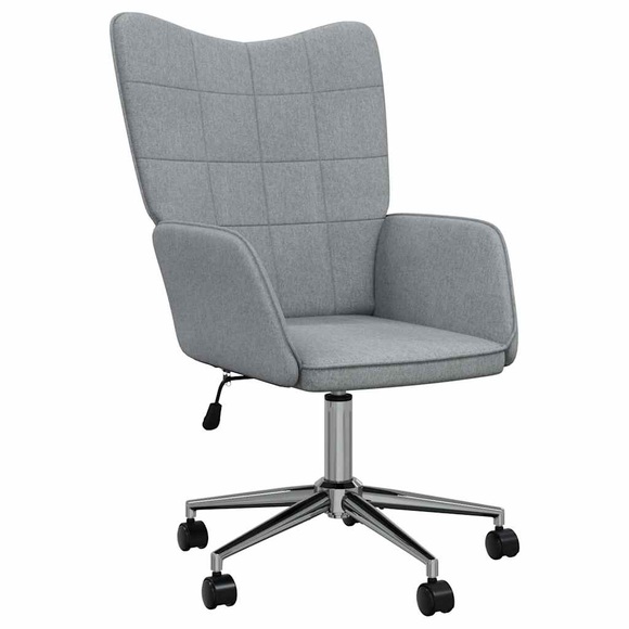 vidaXL Relaxsessel Stoff Hellgrau
