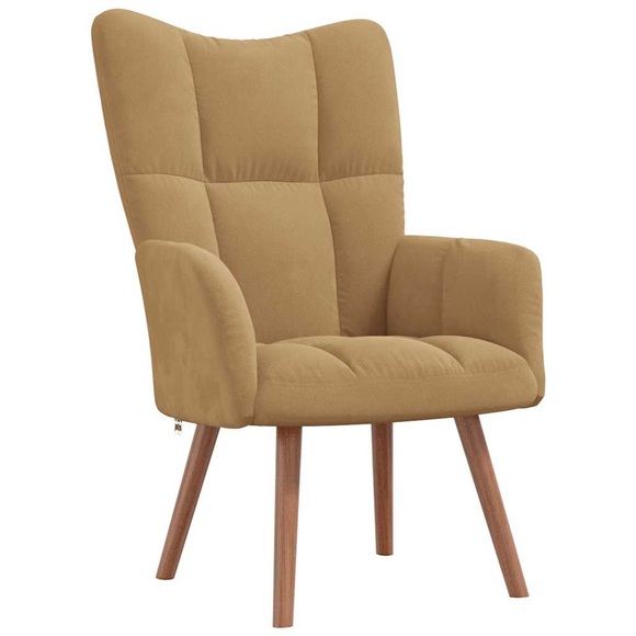 vidaXL Relaxsessel Braun Samt
