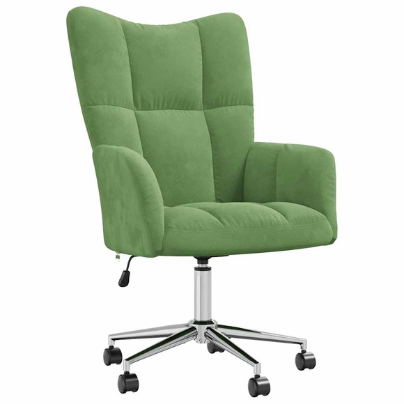 vidaXL Relaxsessel Hellgrün Samt