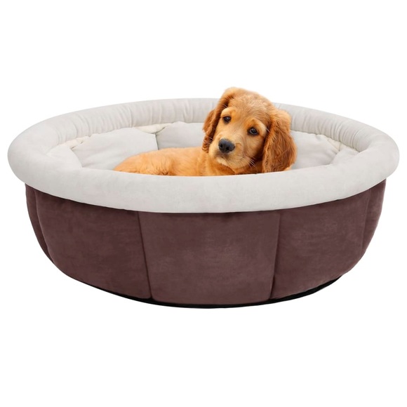 vidaXL Hundebett 59x59x24 cm Braun
