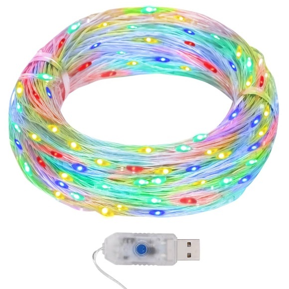 vidaXL Micro-LED-Lichterkette 40 m 400 LED Bunt 8 Funktionen