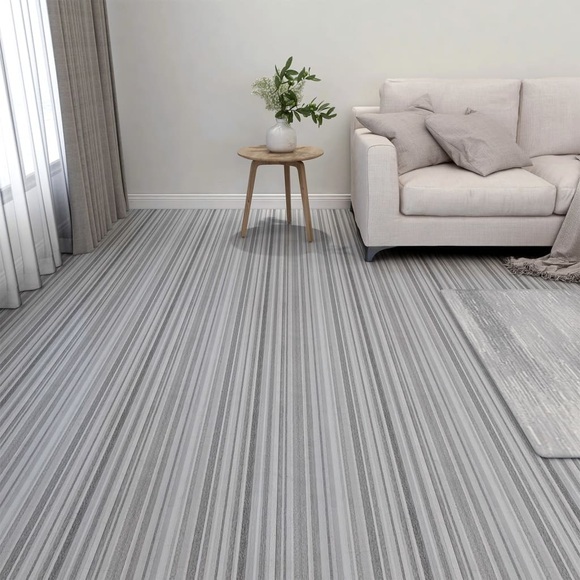 vidaXL PVC-Fliesen Selbstklebend 20 Stk. 1,86 m² Hellgrau