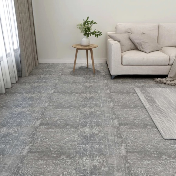 vidaXL PVC-Fliesen Selbstklebend 20 Stk. 1,86 m² Betongrau