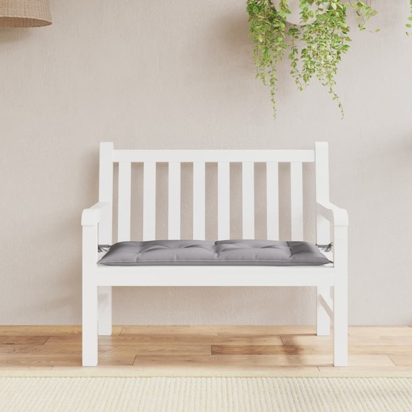 vidaXL Gartenbank-Auflage Grau 110x50x7 cm Stoff