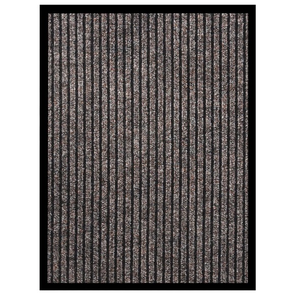 vidaXL Fußmatte Beige Gestreift 40x60 cm