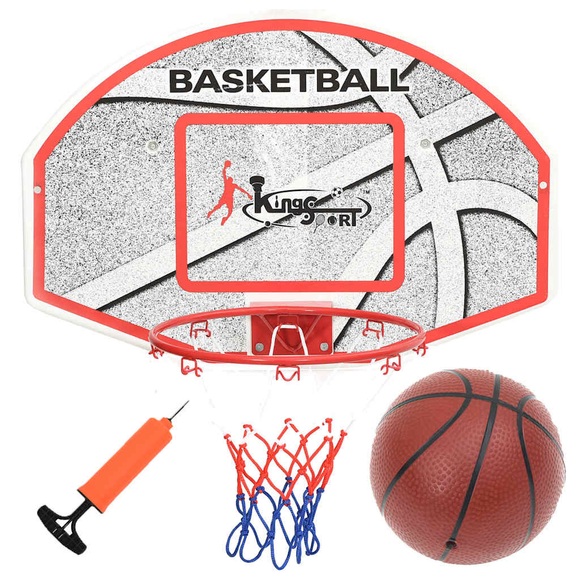 vidaXL 5-tlg. Basketball-Set für die Wandmontage 66x44,5 cm
