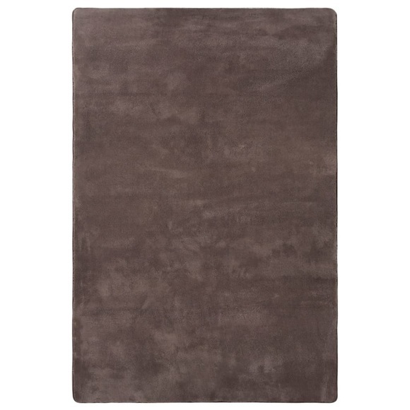 vidaXL Hochflor-Teppich Taupe 200x140 cm