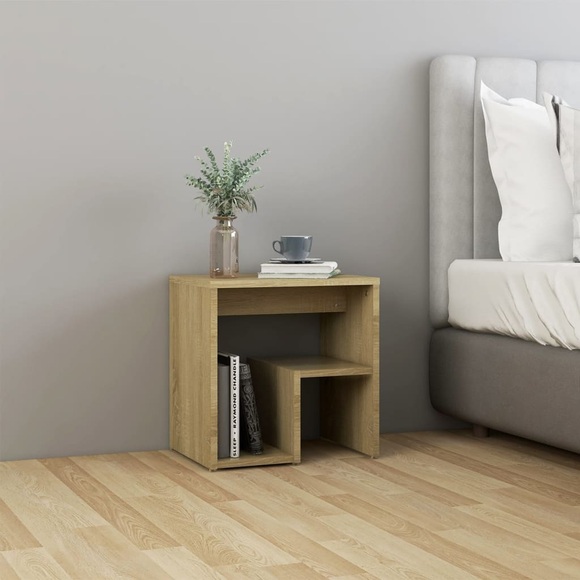 vidaXL Nachttisch Sonoma-Eiche 40x30x40 cm Spanplatte