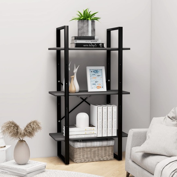 vidaXL Lagerregal Grau 60x30x105 cm Spanplatte