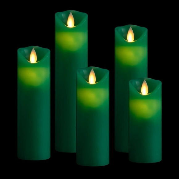 vidaXL 5-tlg. LED-Kerzen-Set Elektrisch mit Fernbedienung Warmweiß