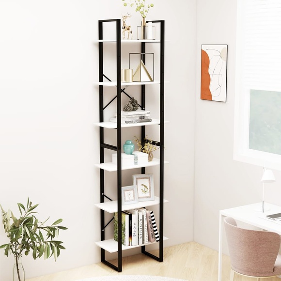 vidaXL Lagerregal Weiß 60x30x210 cm Massivholz Kiefer
