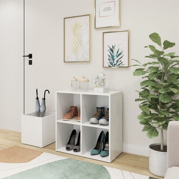 vidaXL Flur-Schuhschrank Weiß 105x35,5x70 cm Spanplatte
