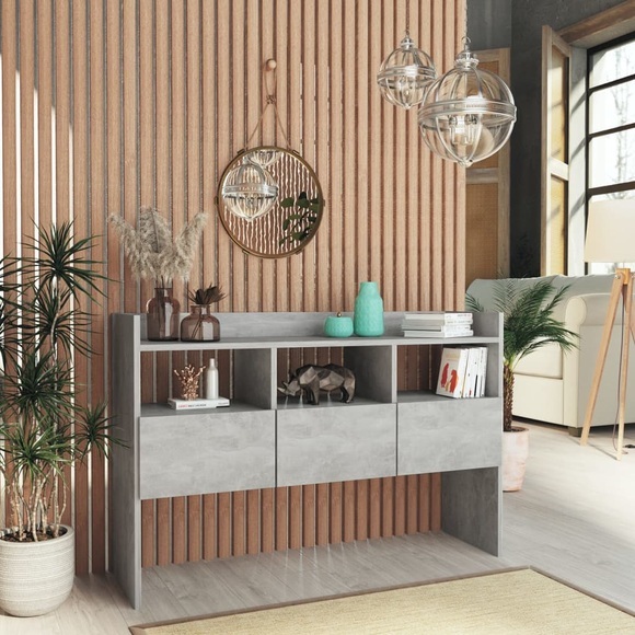 vidaXL Sideboard Betongrau 105x30x70 cm Spanplatte