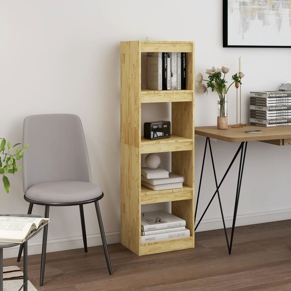 vidaXL Bücherregal Raumteiler 40x30x135,5 cm Massivholz Kiefer