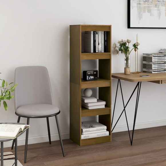 vidaXL Bücherregal Raumteiler 40x30x135,5 cm Massivholz Kiefer
