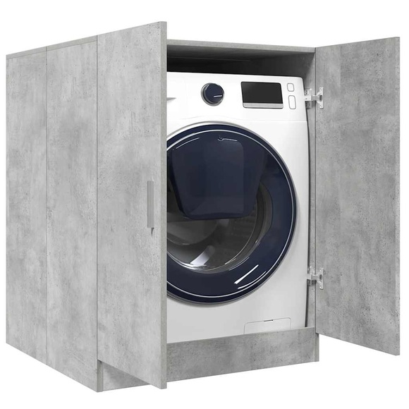 vidaXL Waschmaschinenschrank Betongrau 71x71,5x91,5 cm