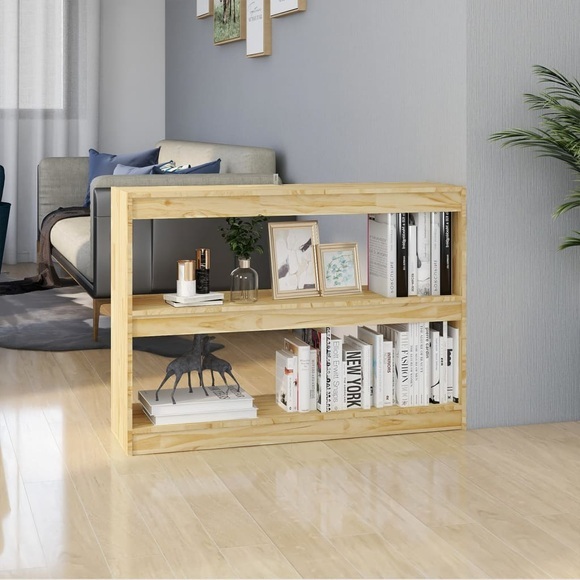 vidaXL Bücherregal Raumteiler 100x30x71,5 cm Massivholz Kiefer